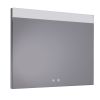 Just Taps Radiant Rectangular LED Illuminated Bathroom Mirror 600mm H x 800mm W - Chrome