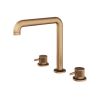 Abacus  Iso Pro Deck Mount 3Th Basin Mixer Brushed Bronze