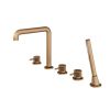 Abacus Iso Pro 5Th Bath Shower Mixer Brushed Bronze