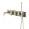Abacus Iso Pro Thermo Concealed Bath Shower Mixer Brushed Nickel