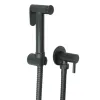 Just Taps Vos Single Lever Wall Mounted Douche set with angle valve-Matt Black