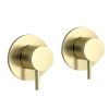 Just Taps Vos Brushed Brass Wall Mounted Valves