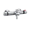 Just Taps Contract Thermostatic Bath Shower Mixer Tap Pillar Mounted - Chrome