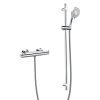 Flova Levo thermostatic bar valve with slide rail and multi function hand shower