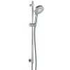 Flova Round slide rail with shower kit with integral wall outlet elbow