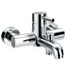 Flova Levo wall mounted manual single lever bath and shower mixer with hand shower set