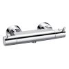 Flova Levo exposed thermostatic shower mixer (excludes kit)