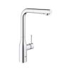 Grohe Essence L Spout Chrome Kitchen Sink Mixer Tap With Pull Out Spray