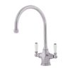Perrin And Rowe Phoenician Kitchen Sink Mixer Tap Pewter