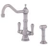 Perrin And Rowe Picardie Chrome Kitchen Sink Mixer Tap With Rinse Pewter