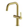Clearwater Mariner Hot And Cold Water Kitchen Mixer Tap Brushed Brass