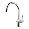 Clearwater Zodiac Single Lever Round Shape Kitchen Mixer Tap - Brushed Nickel