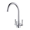 Clearwater Eclipse Tri-Spa C- Swivel Spout Kitchen Sink Mixer Tap With Cold Filter Chrome