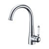 Clearwater Equinox Traditional Single Lever Kitchen Mixer Tap Brushed Nickel