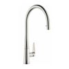 Abode Coniq R Single Lever Pull Out Kitchen Tap - Brushed Nickel
