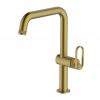 Clearwater Juno Single Lever Kitchen Mixer Tap - Brushed Brass