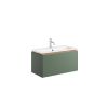 Crosswater Mada 700 Unit with Mineral Marble Basin Sage Green - MA7000DSGR
