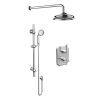 Saneux Cromwell 2 Way Shower Kit with slider rail – Lever Handle