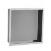 Just Taps Florence Inwall Square Wall Mounted Shower Niche 300mm - Chrome