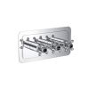 Just Taps Grosvenor Cross Thermostatic Concealed 3Outlet Shower Valve, Horizontal