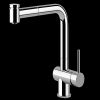 Gessi Oxygen single lever monobloc mixer with swivel spout and pull-out twin jet spray