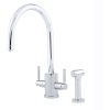 Perrin & Rowe Orbiq Sink Mixer with C Spout & Rinse – Chrome