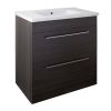 Just Taps Pace 800 Floor Mounted Unit with Drawers and Basin – Black