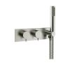 Crosswater MPRO Brushed Stainless Steel Thermostatic Bath Shower Valve with Kit