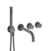 Crosswater MPRO Slat Module 2 Outlet 2 Handle Trimset, Bath Spout & Handset