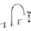 Abode Brompton Chrome 3 Part Kitchen Tap & Pull Out Rinser