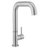 Crosswater Cucina Tube Stainless Steel Side Lever Kitchen Sink Mixer Tap - Brushed Stainless Steel