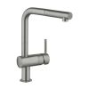 Grohe Minta Monobloc Chrome Kitchen Sink Mixer Tap With Pull Out Spout - Supersteel