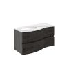 Crosswater Svelte 1000 Wall Mounted Unit with 1000 Calcutta Marble Effect Basin