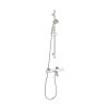 Just Taps Thermostatic bath shower mixer with slide rail kit and multifunction hand shower