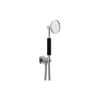 Crosswater Waldorf Shower Handset with Black Handle, Wall Outlet & Hose