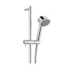 Just Taps Techno slide rail with multi-function shower handle and shower hose-Chrome