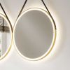 HIB Solstice 60 Brushed Brass Illuminated LED Bathroom Mirror