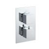 Just Taps Plus Square Thermostatic Concealed 1 Outlet Shower Valve