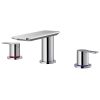 Flova Spring 3-hole deck mounted basin mixer with clicker waste set