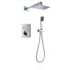 Flova Spring GoClick® thermostatic 2-outlet shower valve with fixed head and handshower kit