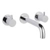 Just Taps Florence 3 Hole Wall Mounted Basin Mixer