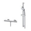 Abacus Emotion Exposed Thermostatic Bar Shower & Riser Rail