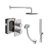 Abacus Shower Pack 6 - Round - Chrome