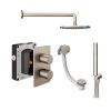 Abacus Shower Pack 6 - Round - Brushed Nickel 