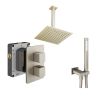 Abacus Shower Pack 4 - Square - Brushed Nickel