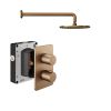 Abacus Shower Pack 1 - Round - Brushed Bronze