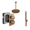 Abacus Shower Pack 4 - Round - Brushed Bronze