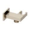 Abacus Emotion Square Wall Outlet & Holder Brushed Nickel 