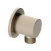 Abacus Emotion Round Wall Outlet Brushed Nickel