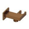 Abacus Emotion Square Wall Outlet & Holder Brushed Bronze